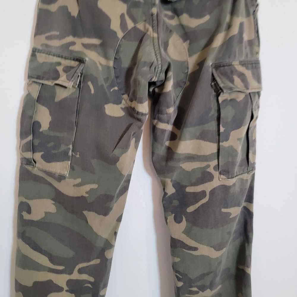 John Galt Camo Cargo Pants Casual 100% Cotton Streetwear Casual Belt Loop Pocket - Picture 7 of 13